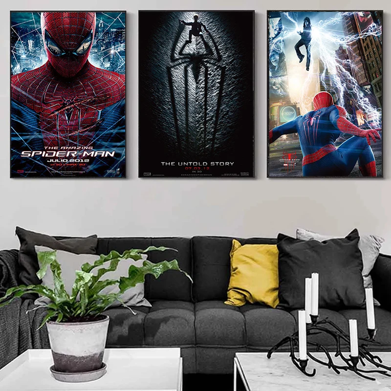 Marvel Superhero Spiderman Family Canvas Paintings Movie Poster and Print Wall Art for Living Room Home Wall Decoration Cuadros