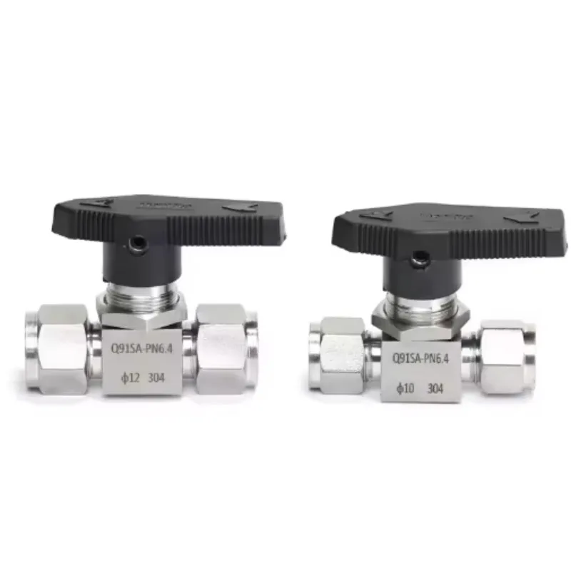 ANMASPC Brand  2 Way High Pressure Pneumatic Needle Flow Control Valve for Water Gas Liquid 304 Stainless Steel Fitting