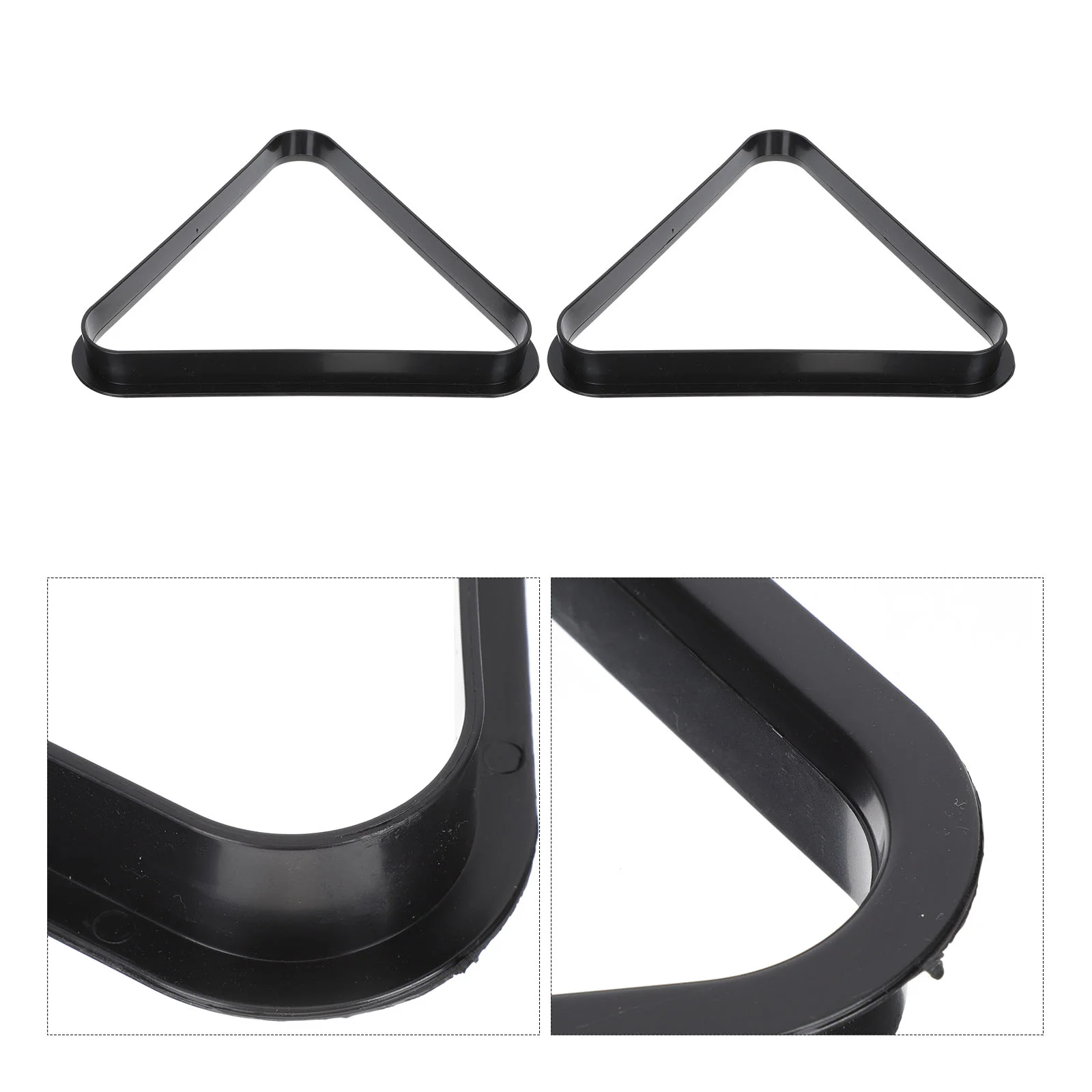 

2 Pcs Billiard Tripod Triangle Frames Pool American Billiards Rack Snooker Plastic