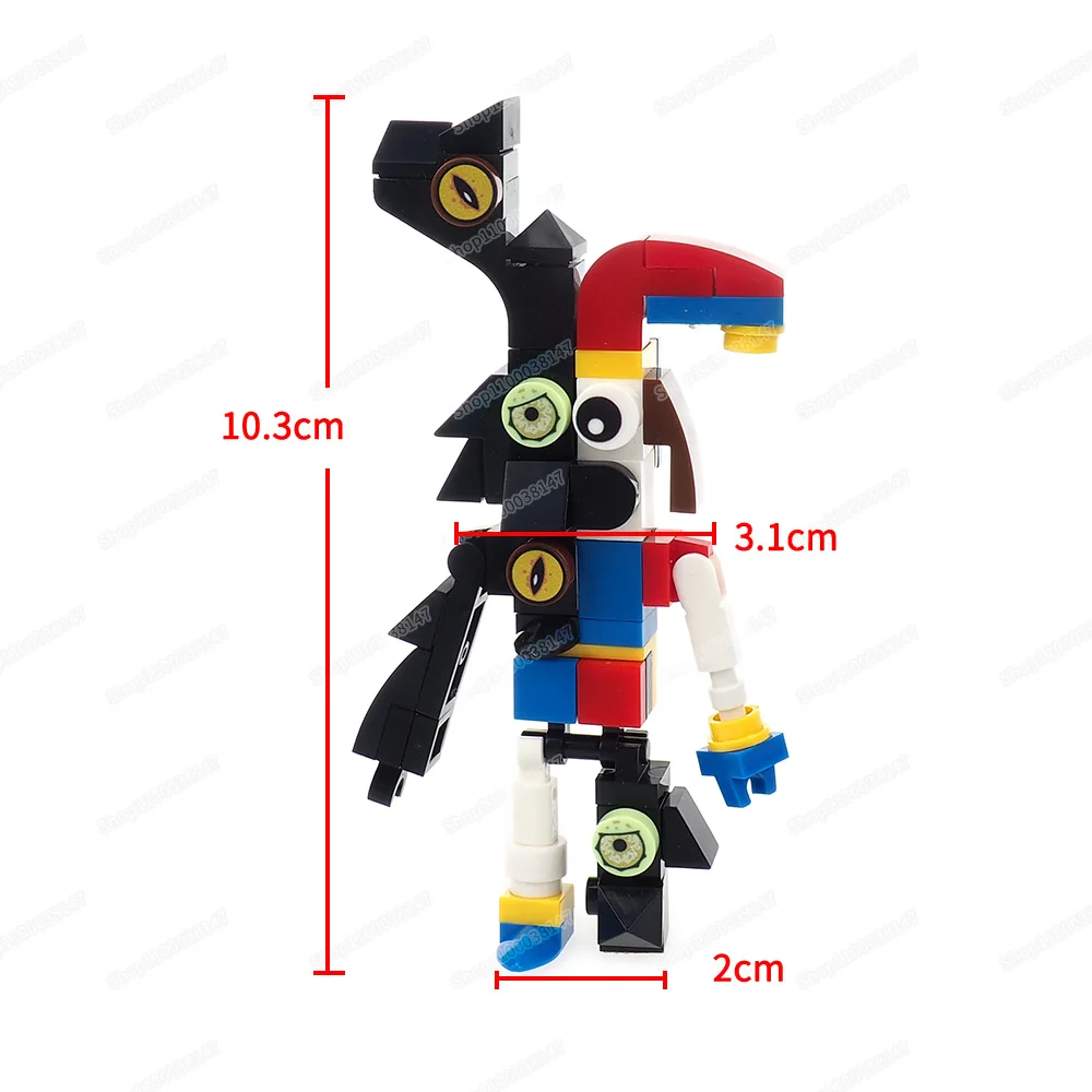 Darken Double Sided Girl Clown Building Block Assemble Moc Magic Numbers Circus Pamni Figures Model Child Christmas Gift Diy Toy