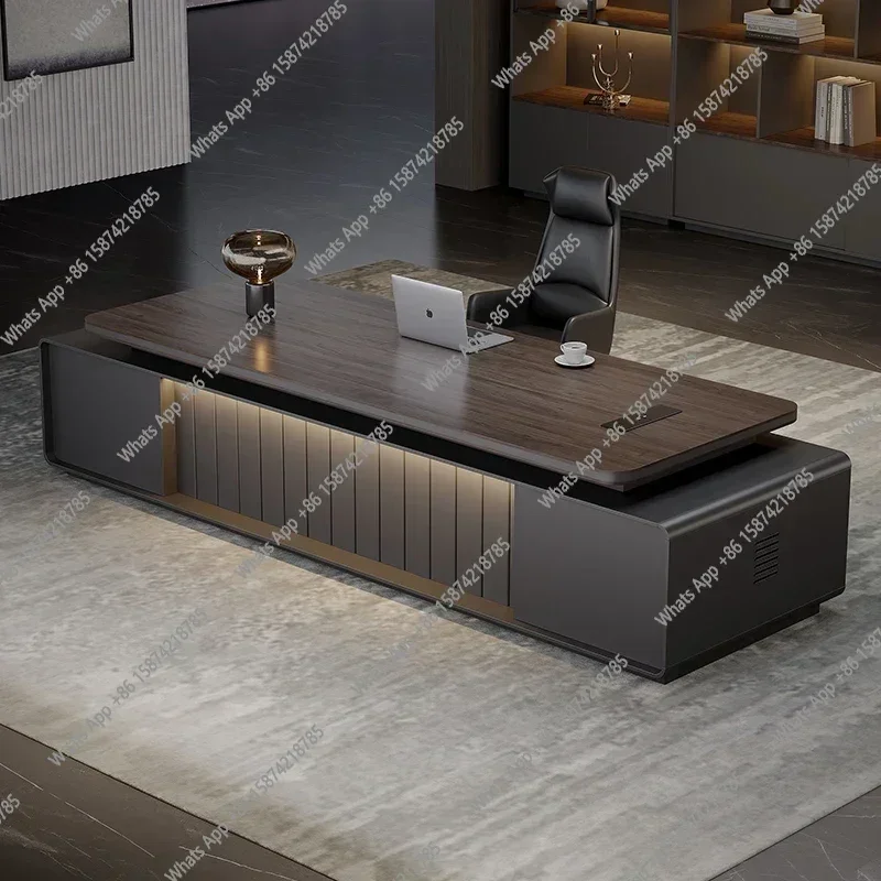 N49 Creativity Modern Office Desk European Organizer Light Luxury Design Computer Desks In Stock Secretary Escritorio Desk Fur