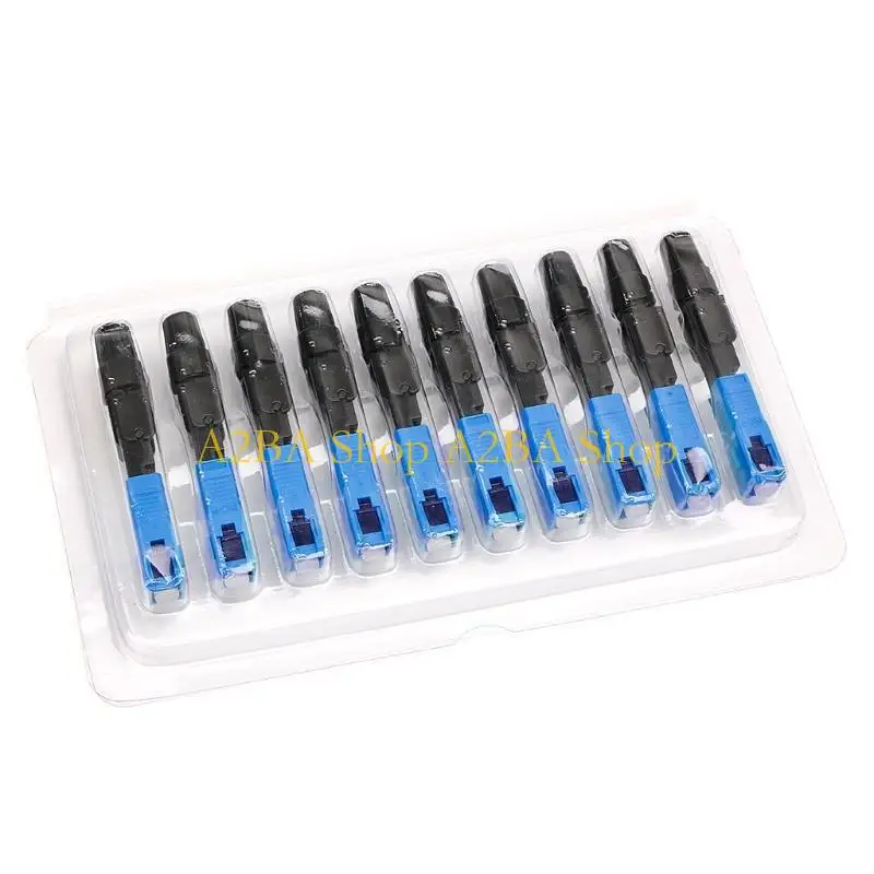 

A2BA 100PCS Оптоволокно Быстрый холодный FTTH Одномодовый быстрый разъем UPC
