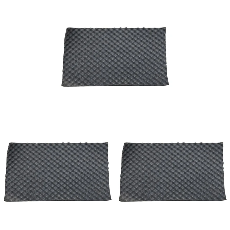 3X Car Sound Deadening Mat 50X200cm Engine Foam Cotton Sticker Noise Dampening Insulation 15Mm Thick