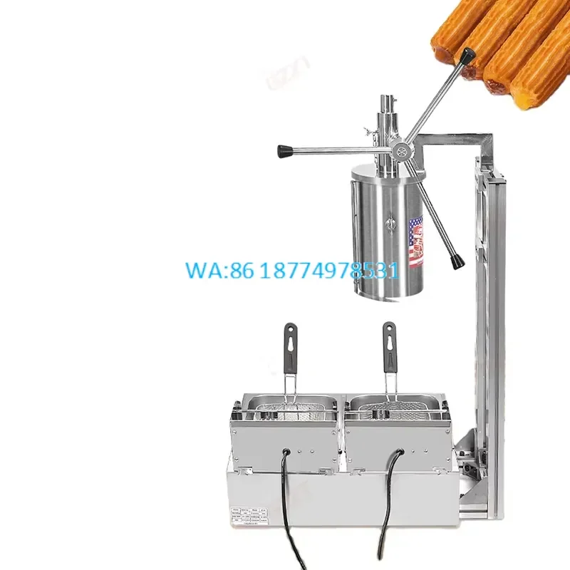 Wmwmnu for Automatic Commercial Fryer Churros Factory Churros Maker Spain Twisted Dough strips Churros Frying