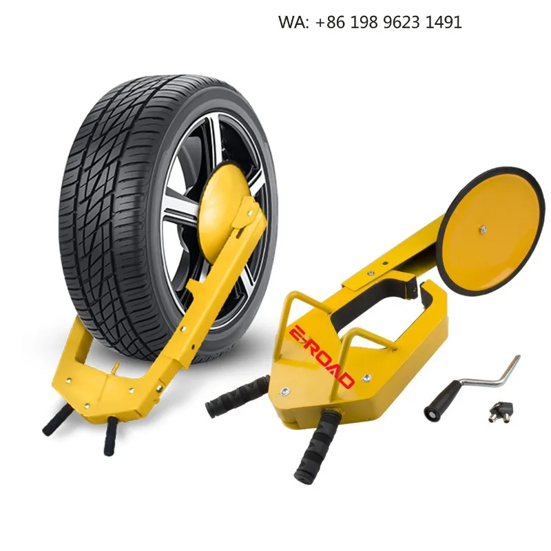 Heavy Duty Tyre Security Clamp Anti Theft Wheel Lock Solid Metal Frame For Light Truck Saloon Outdoor Parking Guard