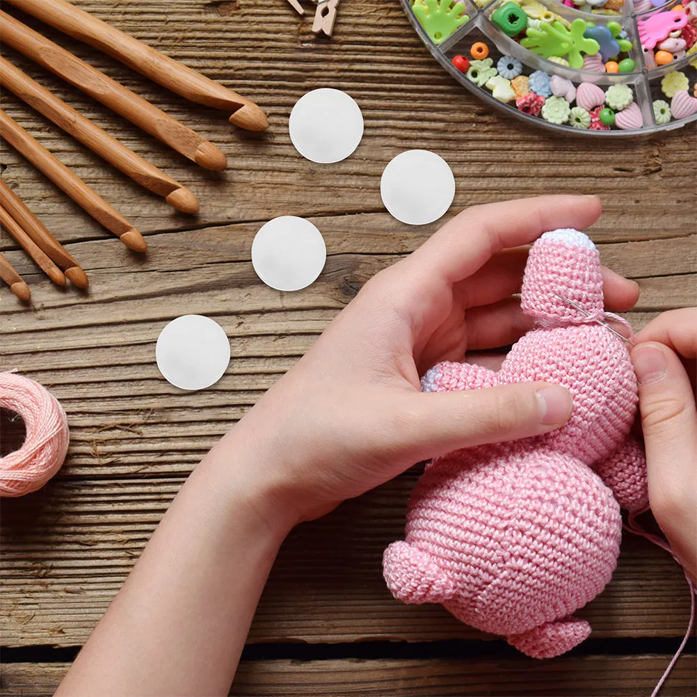40pcs Plastic Ring Boxes with Squeakers for DIY Crafts, Rattle Making & Repair Accessories
