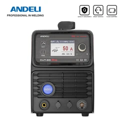 Andeli Cut-60 Pro Plasma Snijmachine 220V & 380V Lcd-Scherm Niet-Hf Pilot Boog Contact Snijden Plasma Snijder