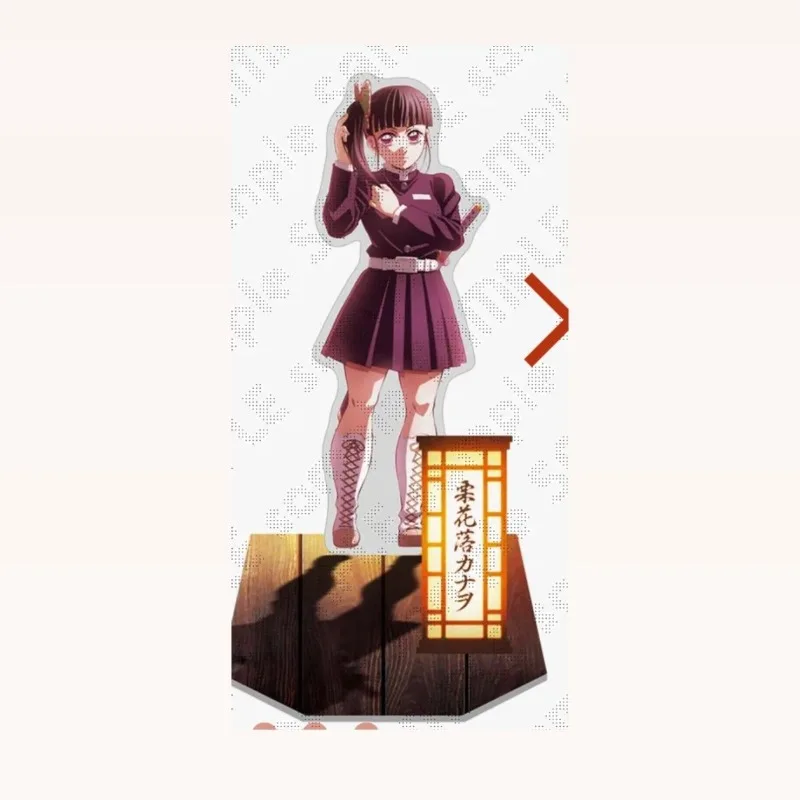 ฟิกเกอร์อะคริลิคตัวละคร Tsuyuri Kanawo และ Kanroji Mitsuri จากอนิเมะดาบพิฆาตอสูร: คิเมทสึ โนะ ไยบะ รุ่นภาพยนตร์ ของตกแต่ง