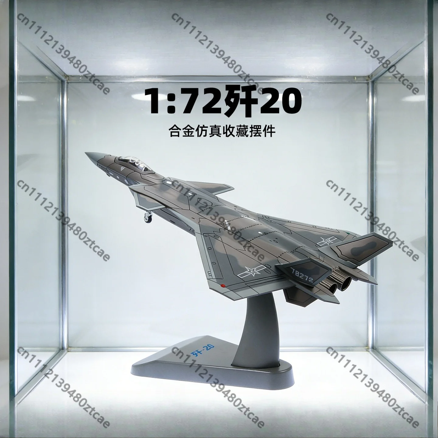 1:72 J-20 Alloy Plane Model Stealth Design Metal Static Display Collectible