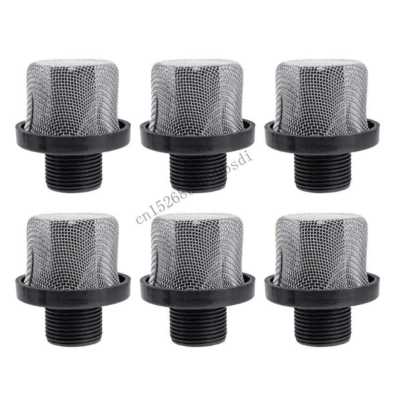 

11UA 6PCS 3/4Inch Airless Sprayer Inlet Suction Strainers Filters for LTS17,LTS15 Paint Models Prevents Debris Clogs