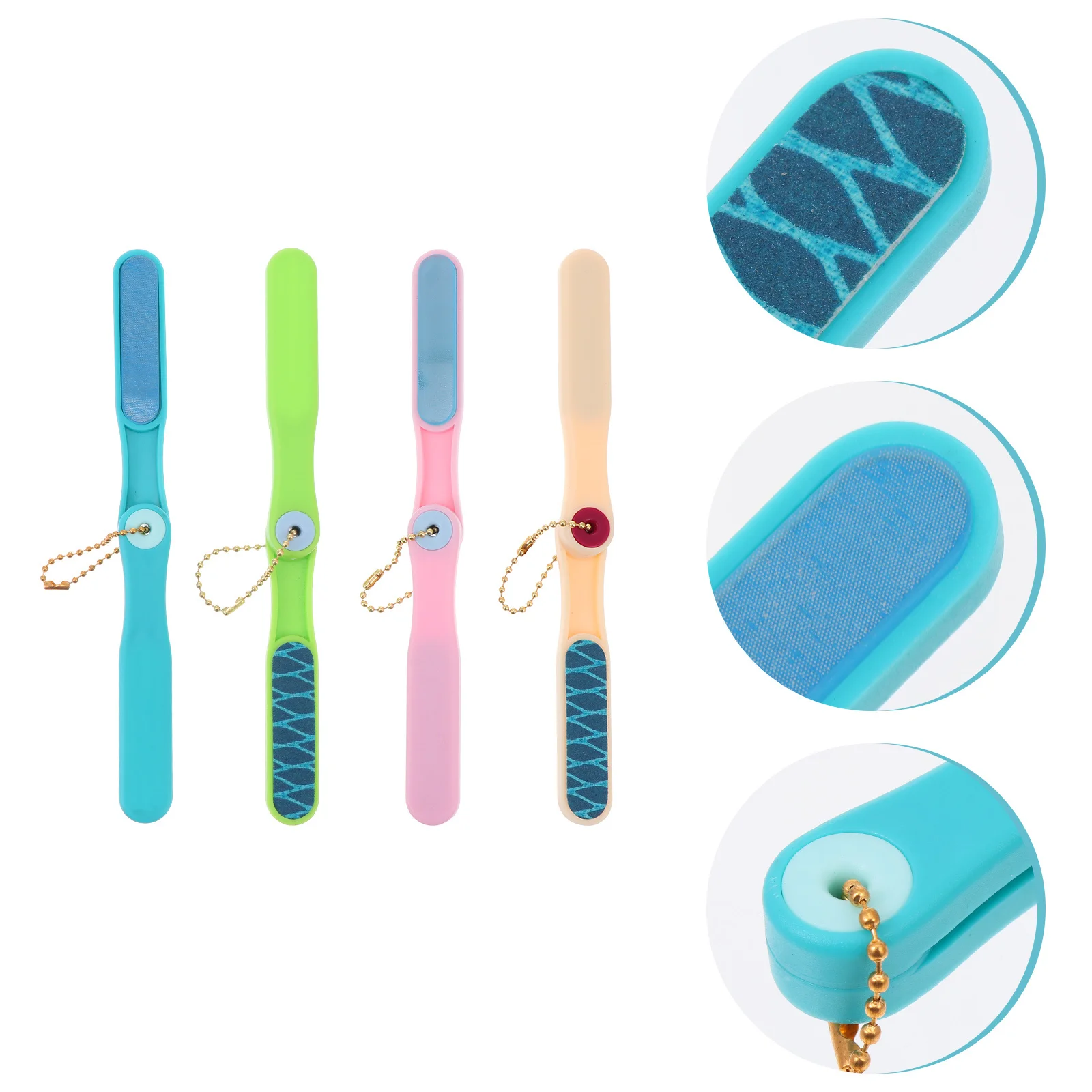

4Pcs Glass Nail Files Nano Polishing Sand Strips Perfect for Salon Personal Use Nail Care Tools Manicure Supplies