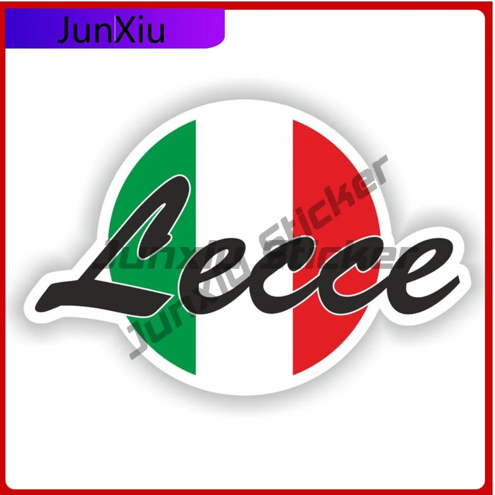 

Lecce City Italy Flag Vinyl Decals Graphic Decals Camping Car Bumper Funny Decoration Accessories For Auto Suv Window Bumper Mot