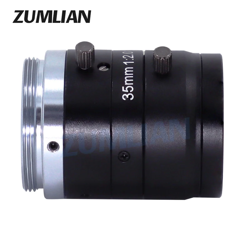 35mm FA Lens 1/1.8'' C Mount Camera Lens F2.0 Manual Iris 5 Megapixels Machine Vision for Industrial Cameras lightweight