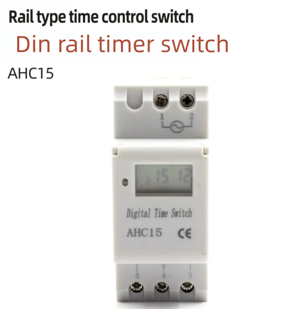 THC15A Rail-Mounted 220V Timer Timing Switch Fully Automatic Time Controller for Home Automation
