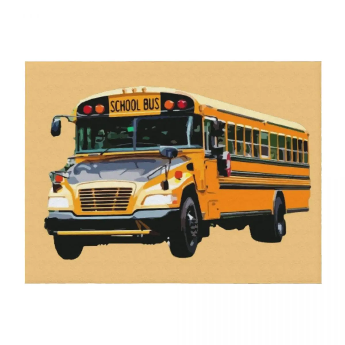 

School buses. Throw Blanket christmas decoration Camping halloween Sofa Blankets