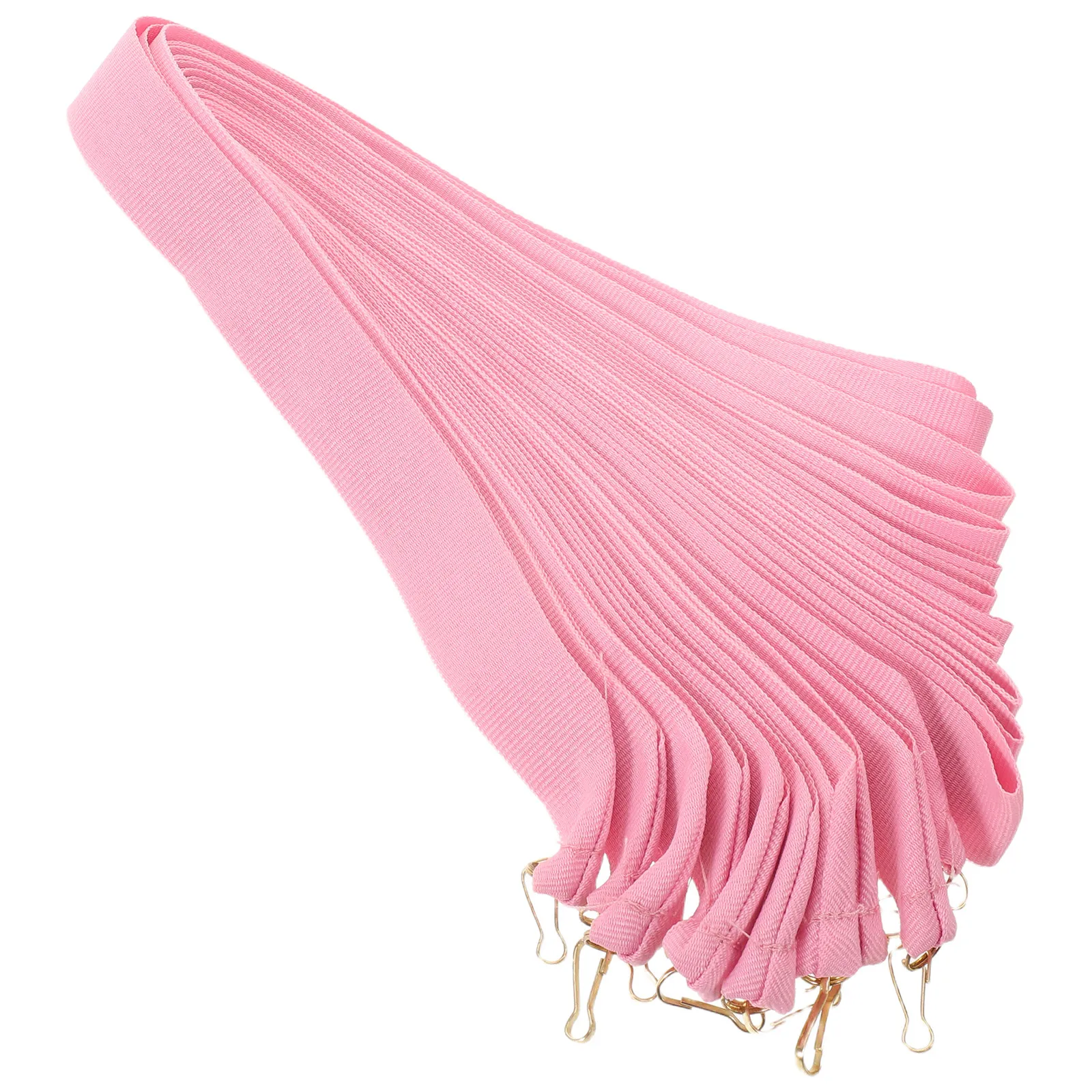 20Pcs Sports Medal Lanyards Pink Award Holder for Medallions High Density Polyester Neck Straps Competition Race Ribbon