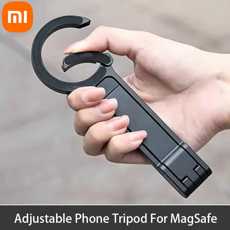 

Штатив для телефона Xiaomi с карабином для iPhone 12-17 Pro Max-Outdoor Vlog, магнитное крепление, дорожный штатив, регулируемая портативная ручка