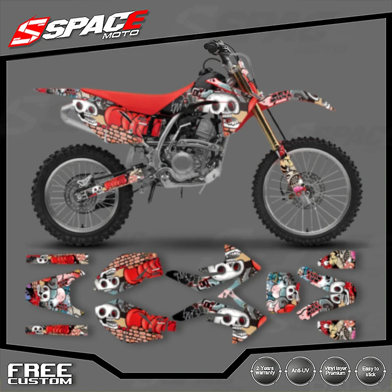 

SPACE for CRF150 2007 2008 2009 2010-2020 CRF150R CRF150 Custom Motorcycle Graphics Background Decal Decals Stickers Kits 01