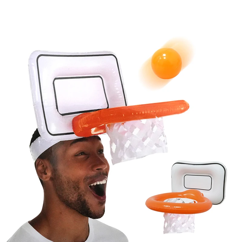 Mini cerceau de basket-ball gonflable, jouets de lancer d'intérieur et d'extérieur, pompe gonflable, jeu amusant, jouets de basket-ball
