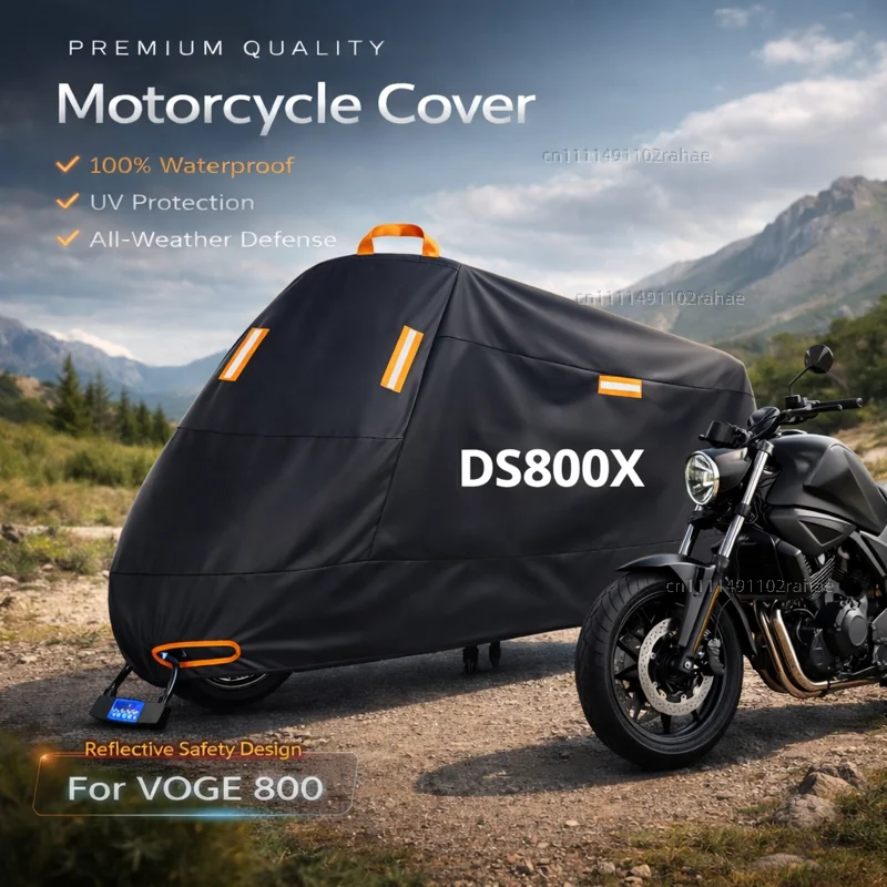 

Чехол для мотоцикла VOGE 800 DSX800, водонепроницаемый, утолщенный, из полиэстера, с защитой от УФ-излучения, для улицы, от дождя, пыли и солнца, чехол для скутера