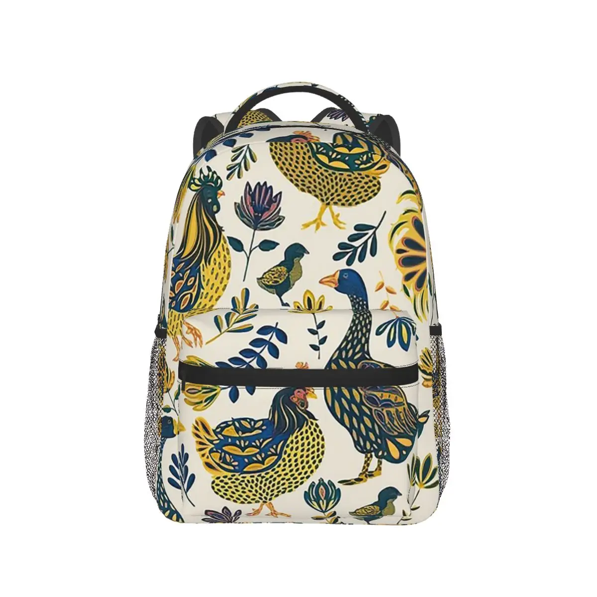 

Cute Hand Drawn Hens Backpack Hot Sale Daypack Large Capacity Boys Girls BookBag School Bag Shoulder Bags for Men Women