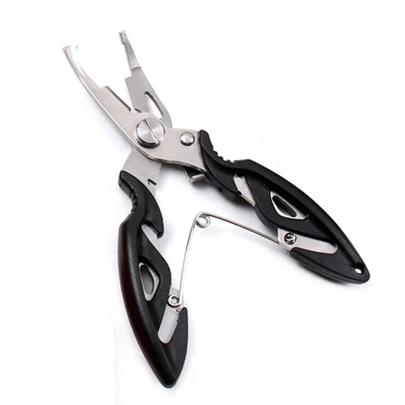 Stainless Steel Curved Mouth Fishing Pliers Mini Multifunctional Pliers Horse Fishing Line Scissors