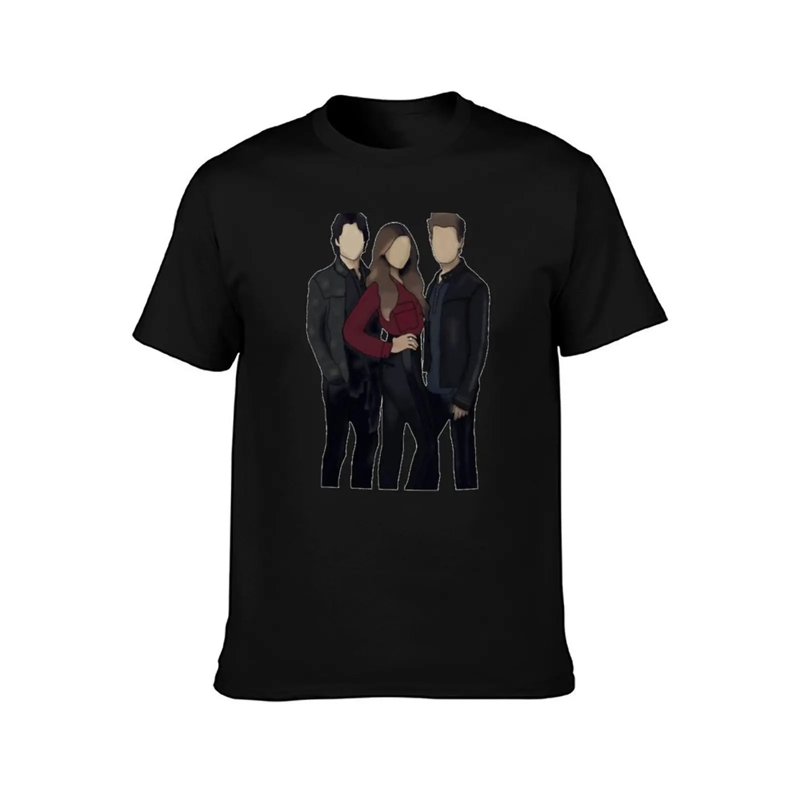 Elena Gilbert _amp_ Salvatore Brothers T-Shirt Basic Tee Shirt for Everyday Outfit T-Shirt