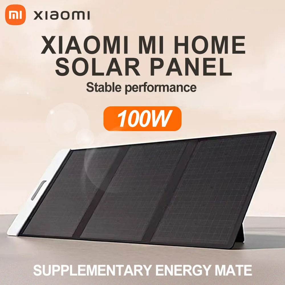 New 100W Portable Solar Panel Foldable Xiaomi Monocrystalline ETFE Solar Charger Solar Generatorsfor RV Camping IP65 Waterproof