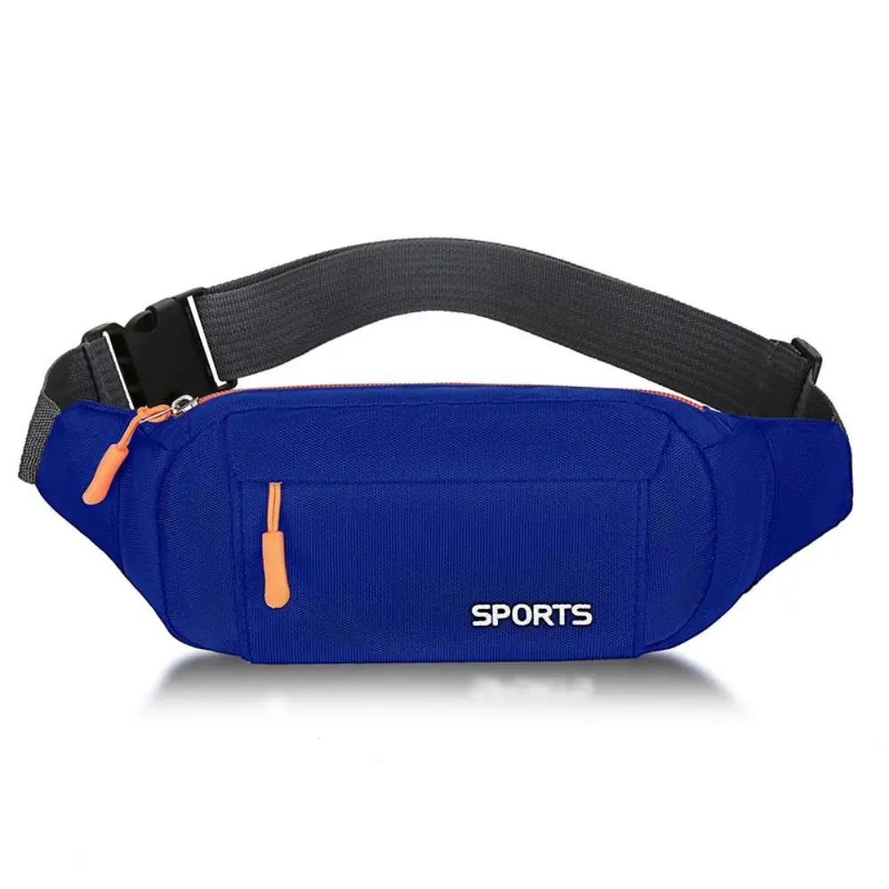 Sports Running Oxford Cloth Waist Pack Polyester Waterproof Waist Bag Gym Fitness Mobile Phone Holder Unisex