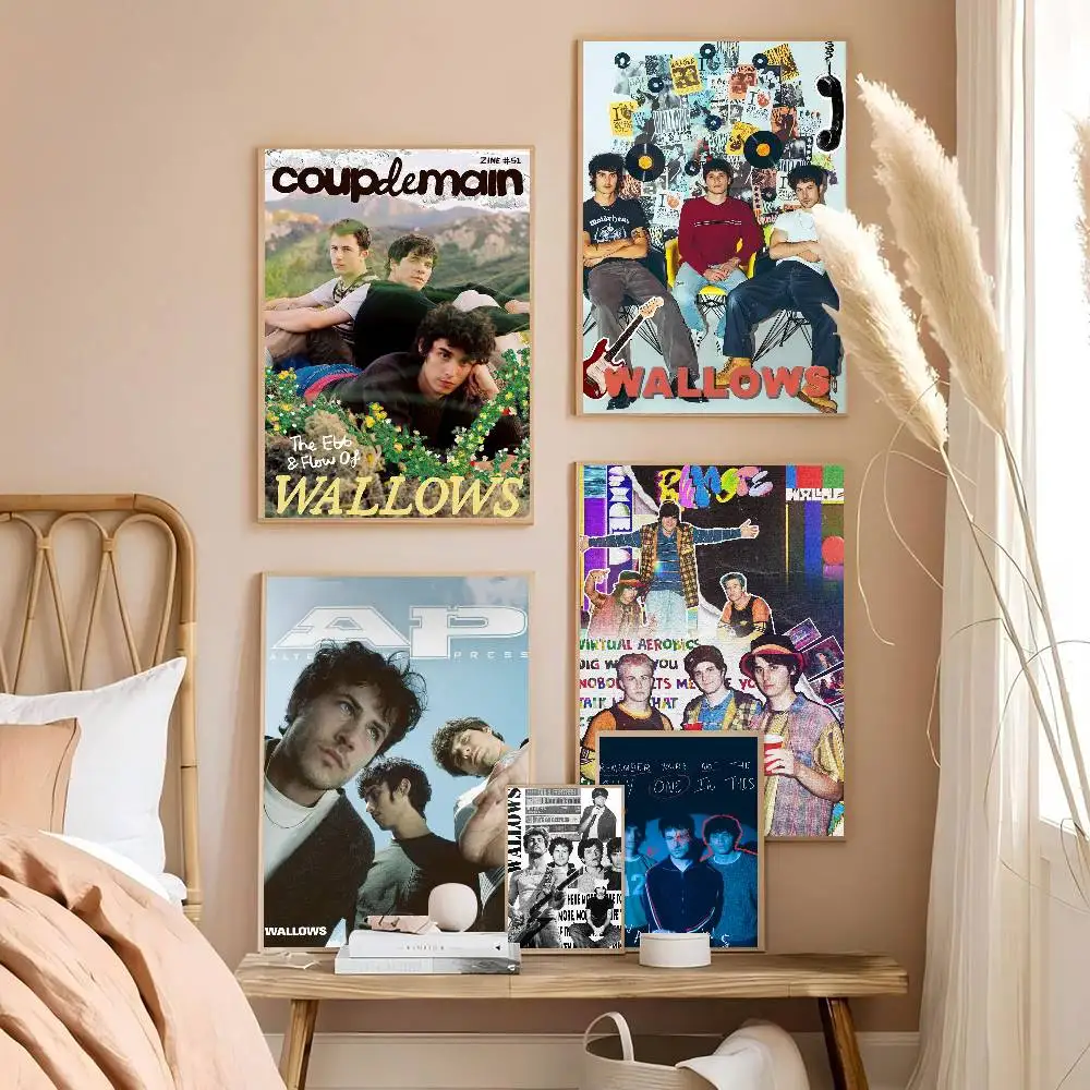 Wallows Band Music DIY Sticky Poster Fancy Wall Sticker for Living Room Bar Decoration Wall Decor
