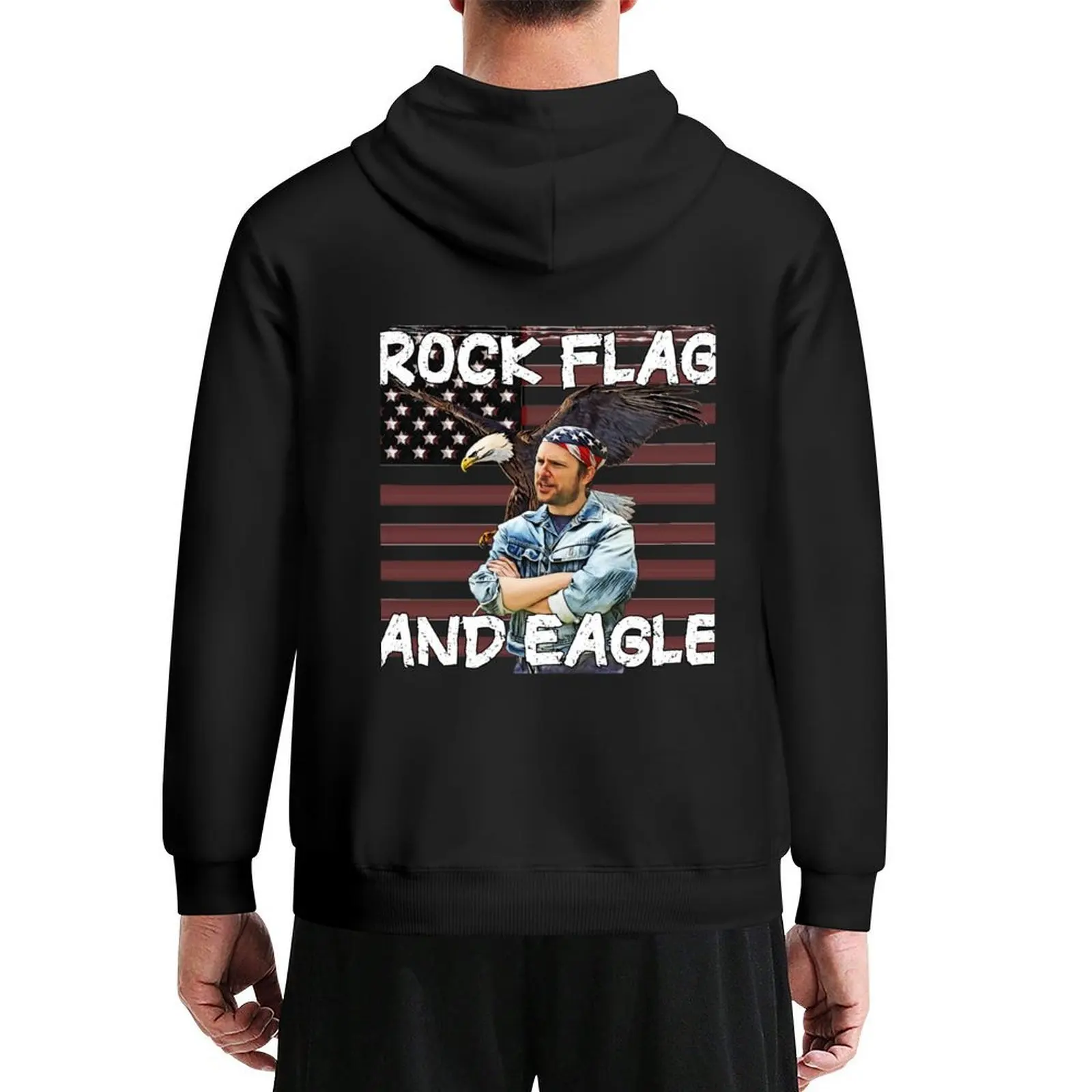 

Rock Flag and Eagle Hoodie men clothing blouse autumn clothes mens clothing new hooded tee