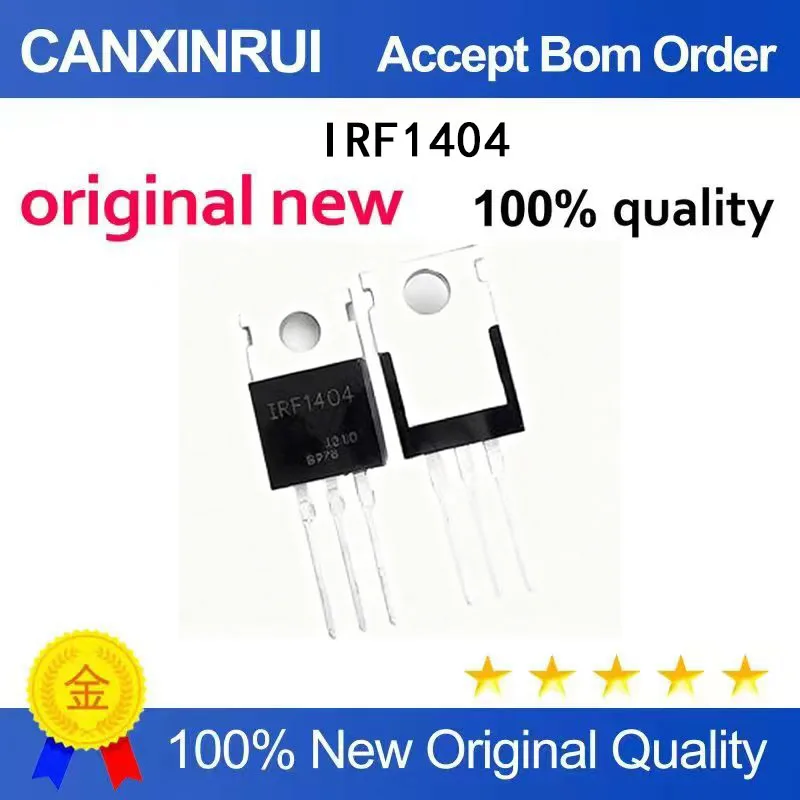 

(5-100 Pieces) Brand new original IRF1404 IRF1404 1404 TO-220 spot chip IC