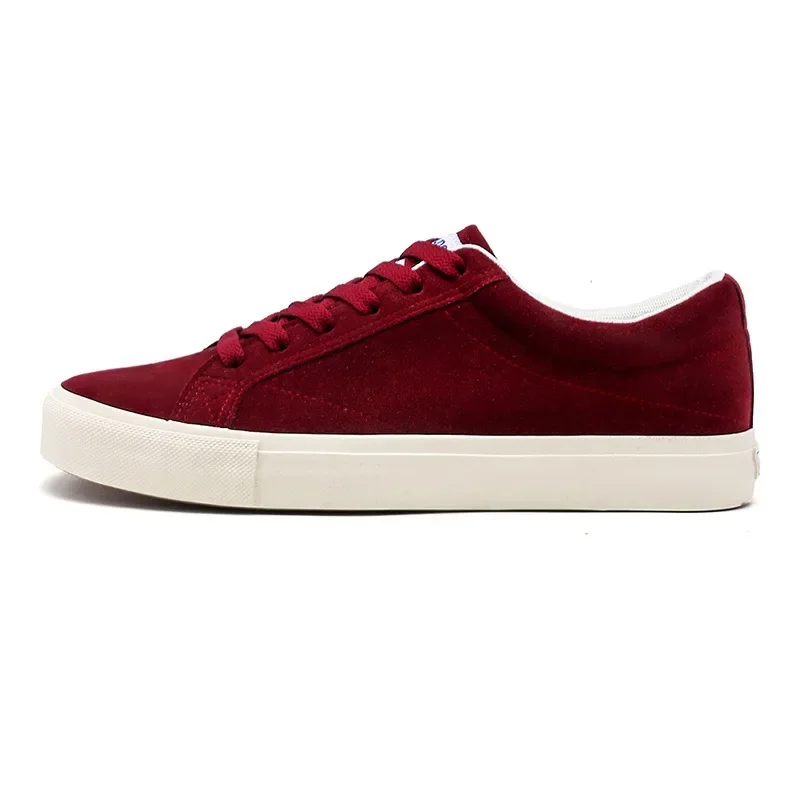 Burgundy Mens Canvas Shoes Low-top Fashion Vintage Casual Original Autumn Women Sneakers Outdoor Comfortable Athletic Footwear