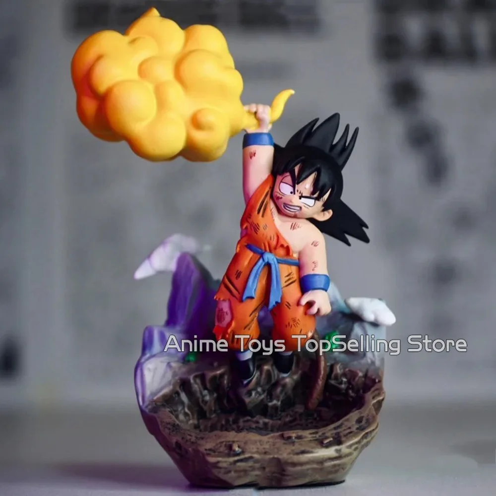 ドラゴンボールのアクションフィギュア,悟空のドラゴンボールのキャラクターアクションフィギュア,サルトクラウド,PVCモデル,収集可能なギフト,8〜9cm