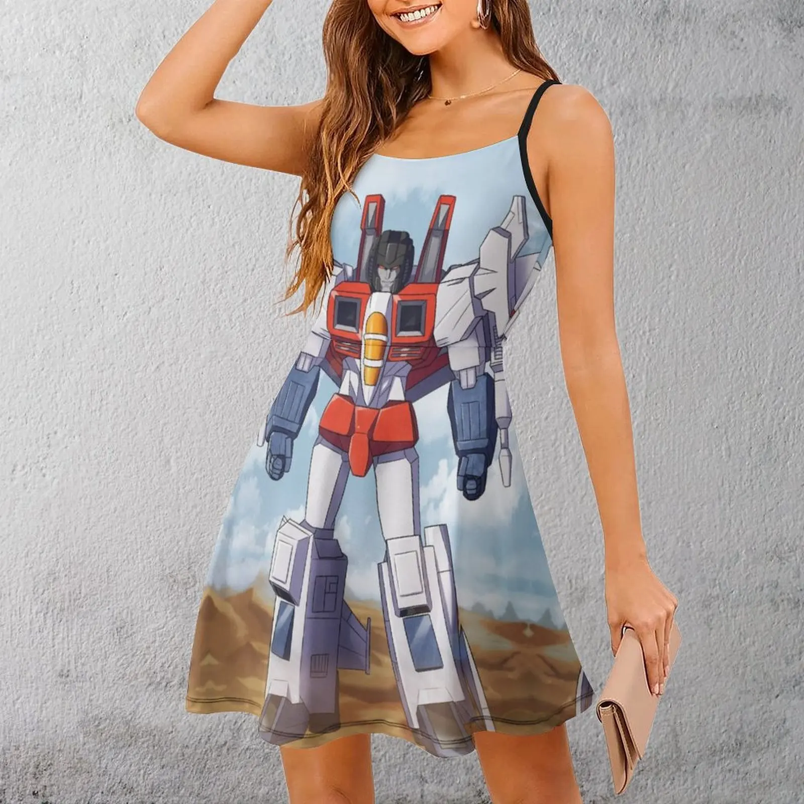 

Transform Robot (171) Women's Sling Dress Hot Sale Exotic Woman's Dress Funny Novelty Parties The Dress
