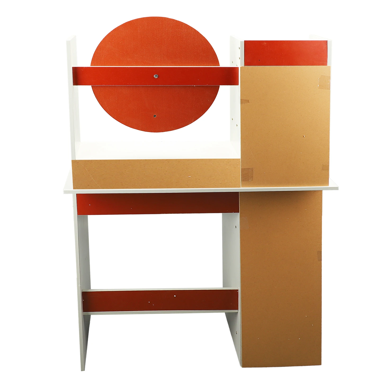 Makeup Table White Practical Multiple Shelves Makeup Vanity Desk Multifunction 2 Drawers Stable with Mirror and Lights for Home image 5