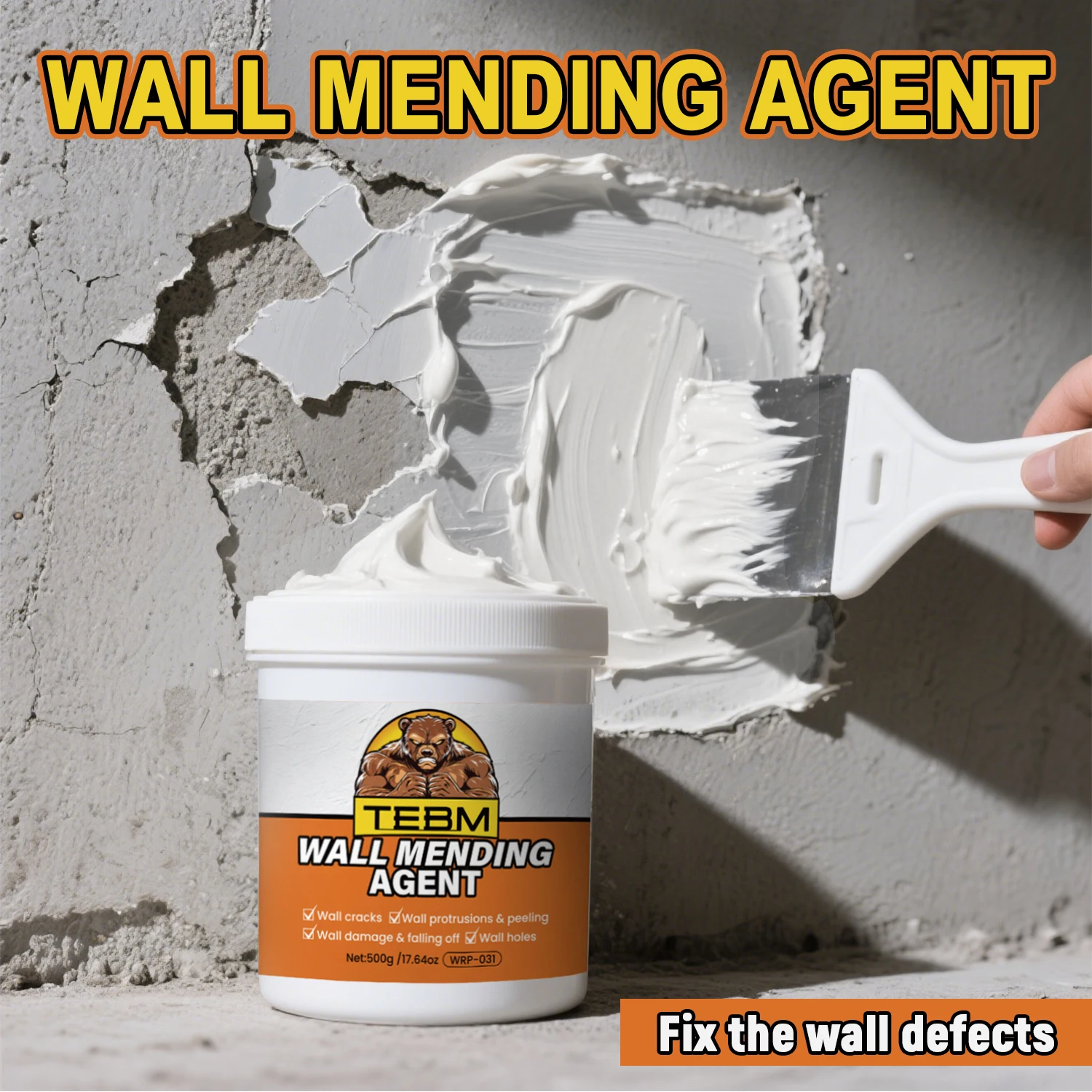 Wall Mending Agent Leak-Trapping Tile Grout Drywall Hole Peeling Gap Repair Paint Valid Mouldproof Quick-Drying Repairing Agent
