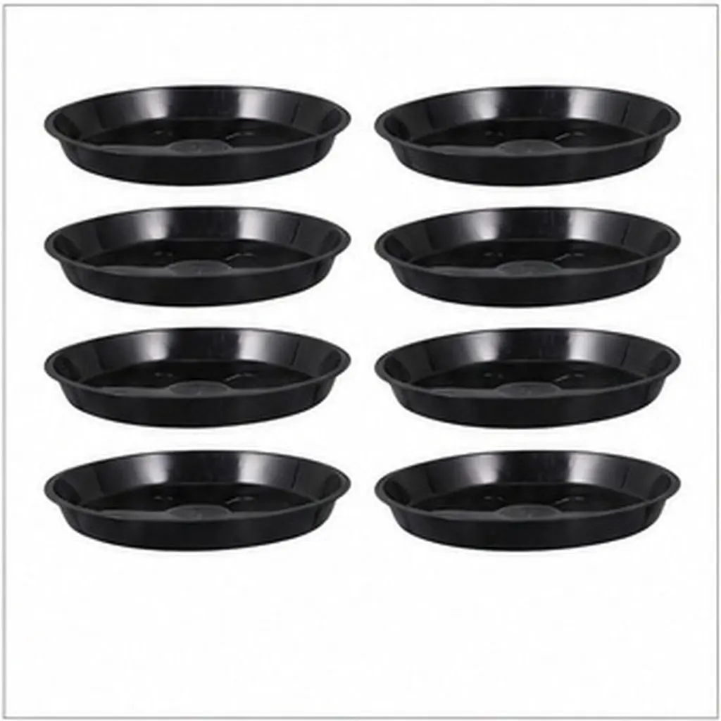 10pcs Flowerpot Bottom Trays – Water Catching Saucers for Potted Plants, Gardening & Home Use