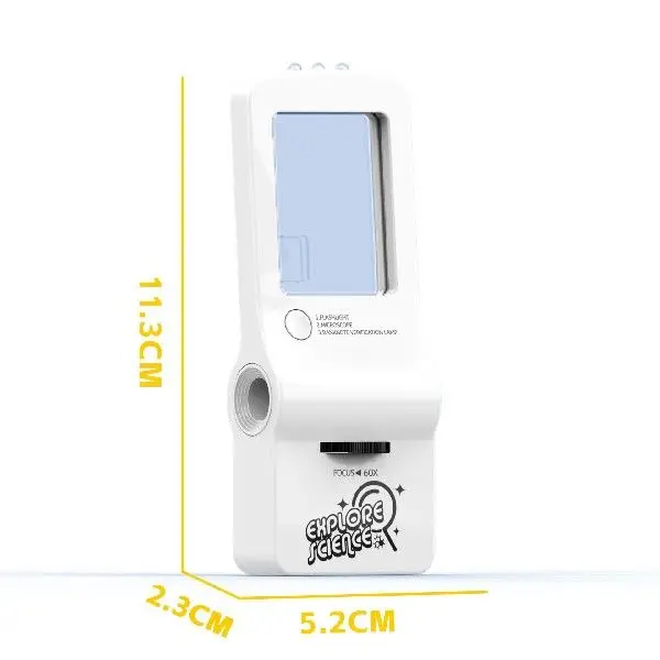 

Multifunctional Microscope 4-In-1 Mini Portable Flashlight