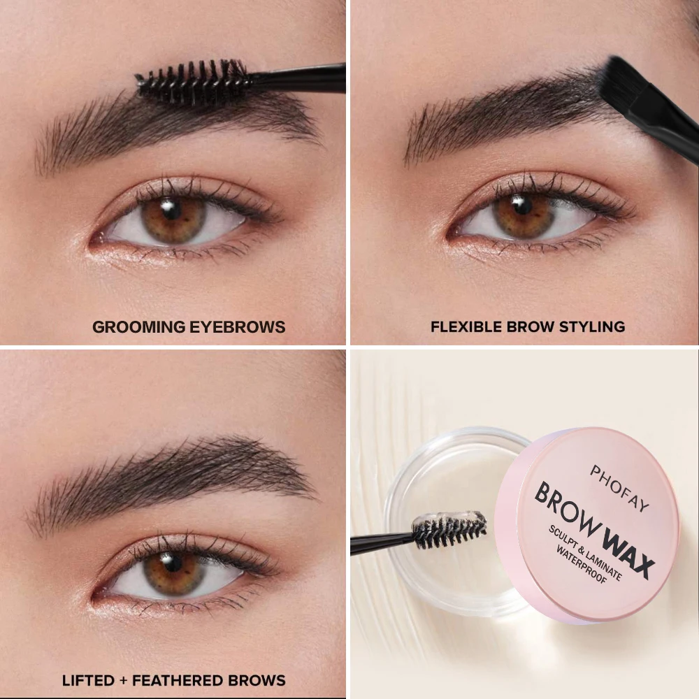 Eyebrow Styling Gel 3D Feathery Wild Brow Wax Waterproof Long Lasting Easy To Wear Shaping Eyebrows Makeup Sculpt Soap Cosmetics