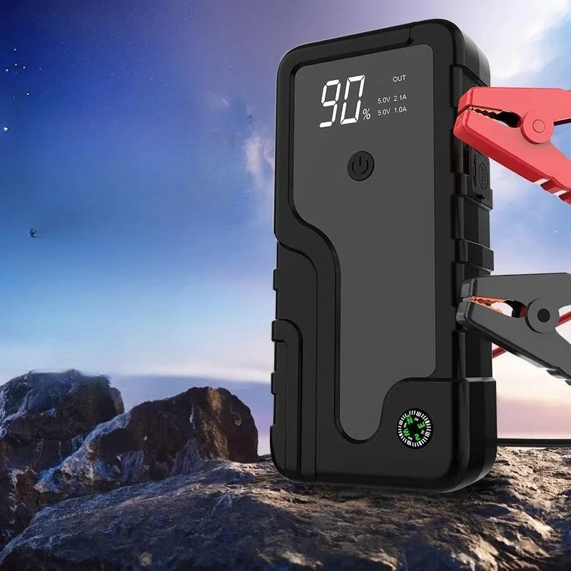 for Car Emergency Jump Starter with Air Pump All in One Portable Power Bank Vehicle Battery Booster Rechargeable Ignition