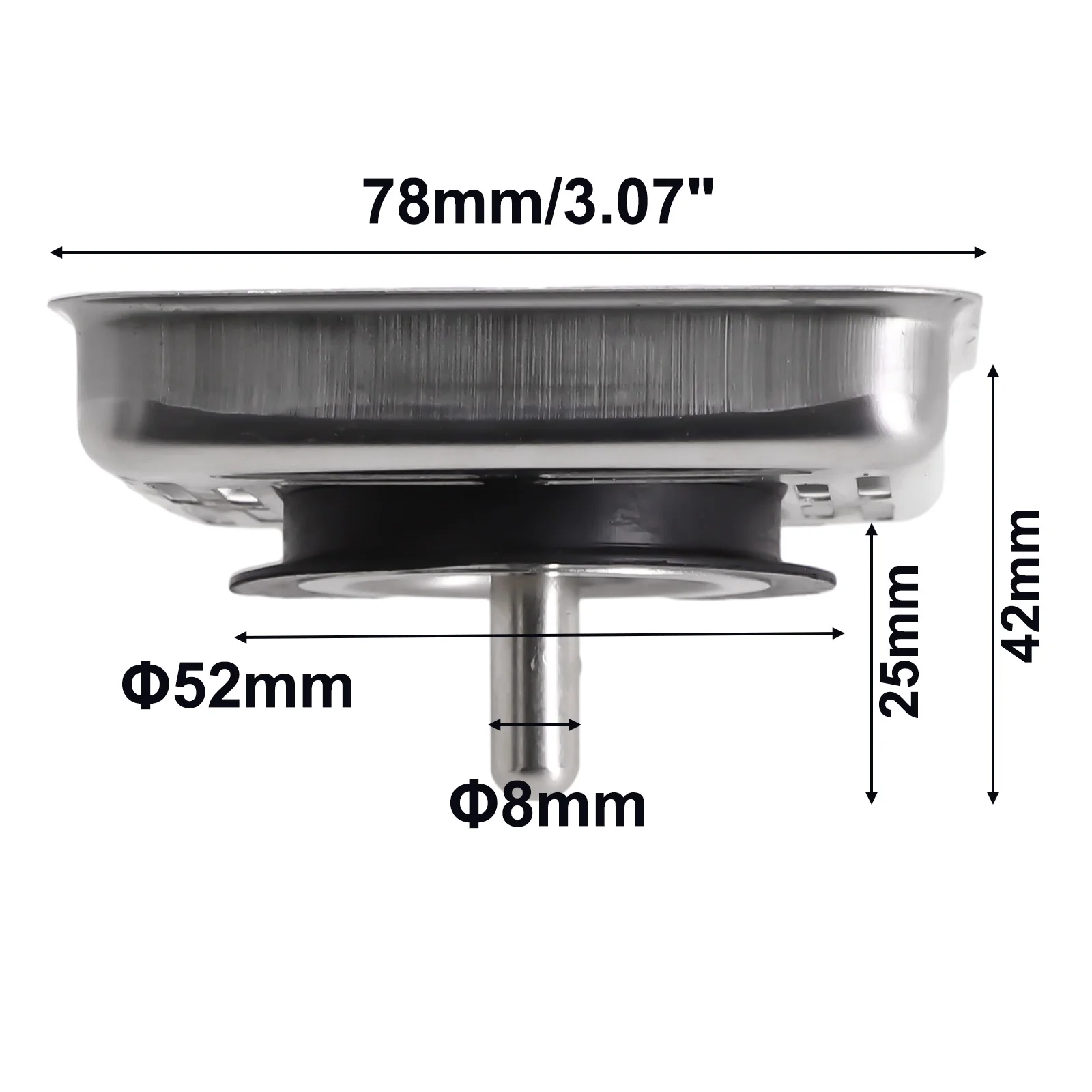 Clogging Shield Drainer Garbage Blocks Perforated Hole Design Pin Length Clogging Post Diameter Post Stopper
