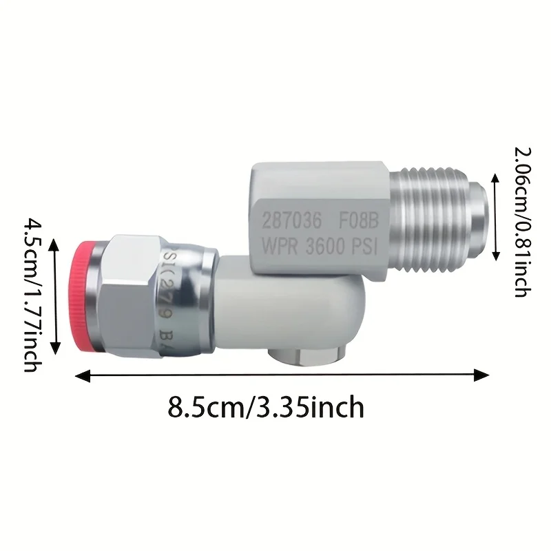 3600 PSI Airless Sprayer Swivel Joint, 360 Degree Swivel Whip Hose Connector, High Pressure Paint Spray Gun Adapter