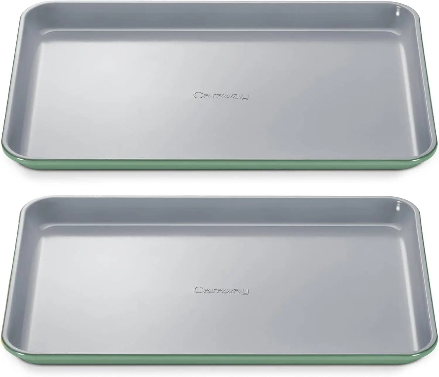 

Non-Stick Ceramic Medium Baking Sheet - Naturally Slick Ceramic Coating - Non-Toxic, PTFE & PFOA Free (15" x 10") - Sage