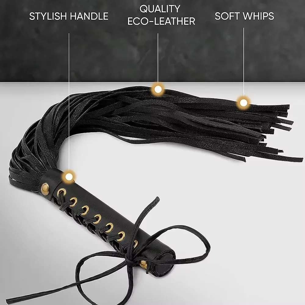 سوط ركوب الخيل من جلد البولي يوريثان مقاس 45 سم (18 بوصة) - سوط حصان الفروسية الاحترافي للتدريب #6