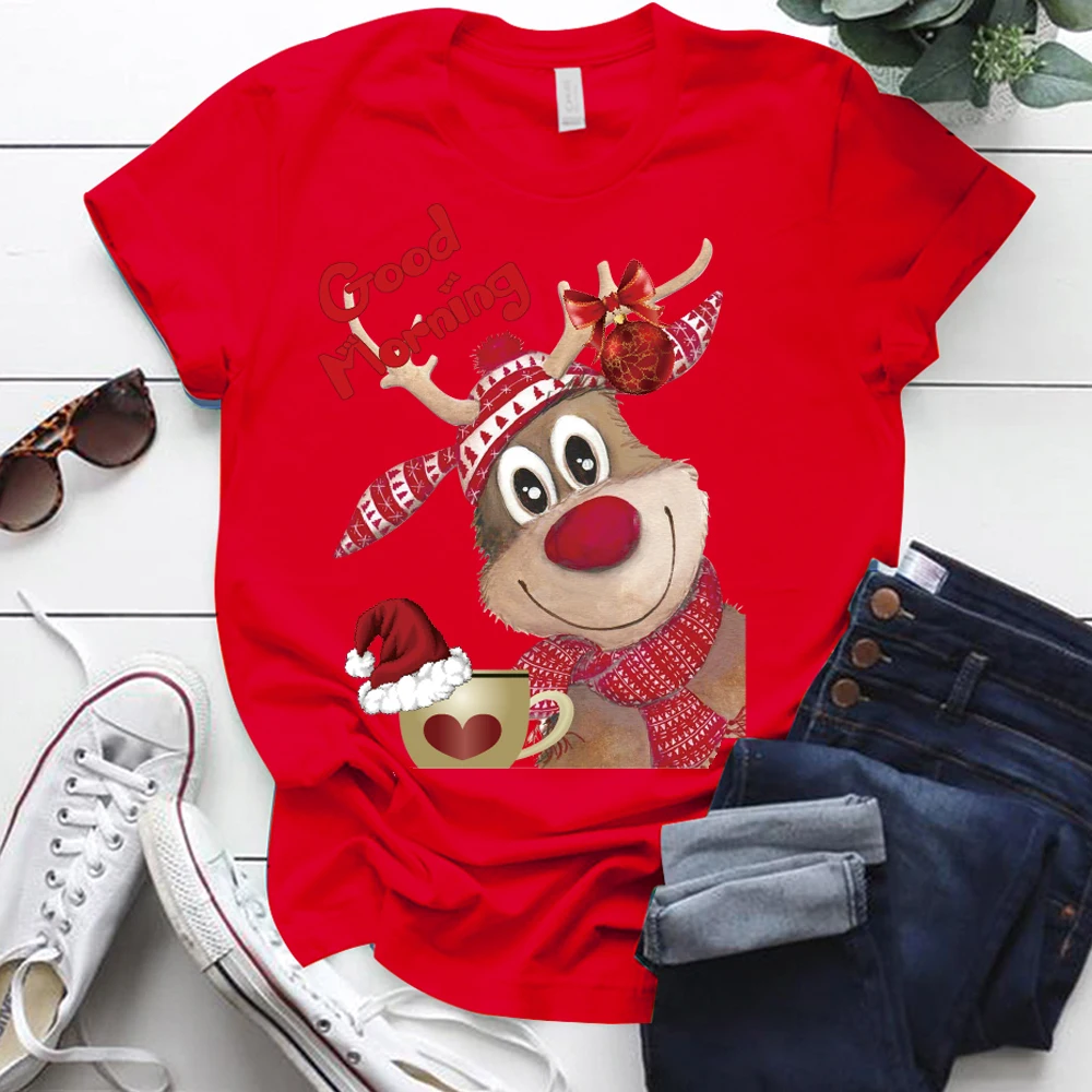 Navidad Playera De Reno Reno Camiseta Roja Navidad Playeras