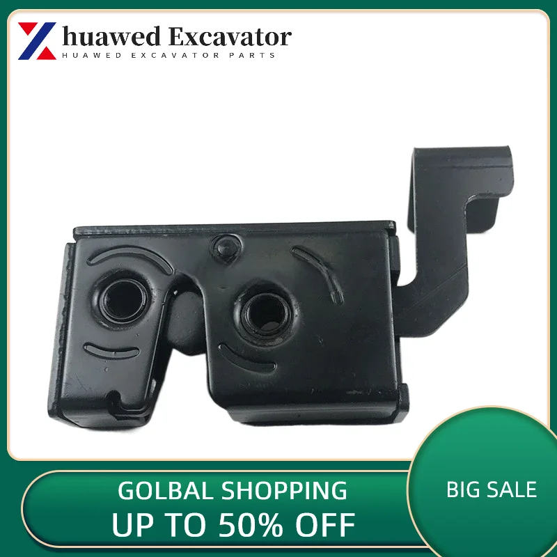 For Hyundai R60-7/80-7 Toolbox Lock Cylinder Battery Box Lock Block External Handle Excavator Accessories