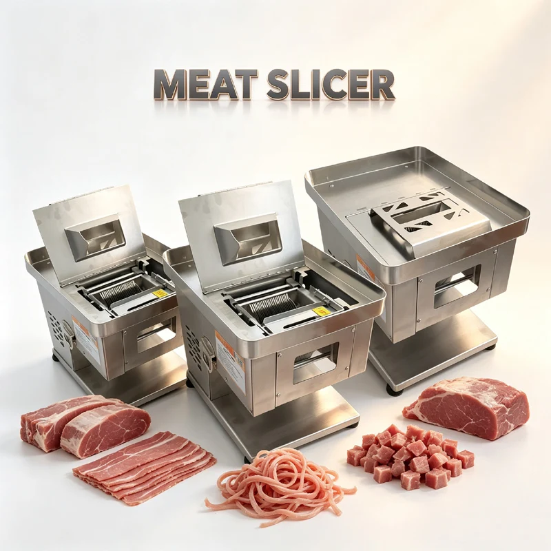 Stainless Steel Meat Slicer Commercial Electric Automatic Fresh Meat Slicer Meat Slicer Shredded Meat Machine