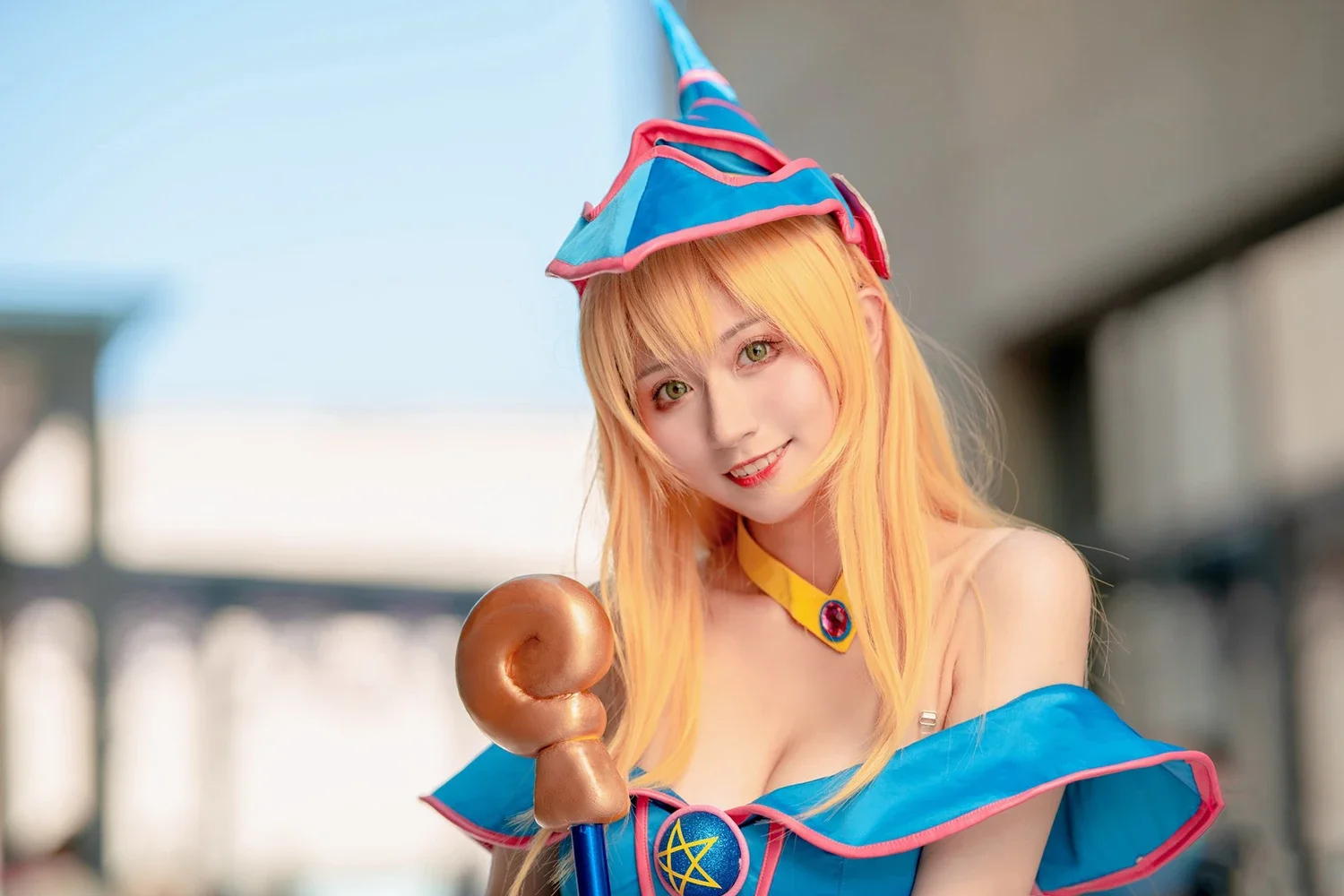 Anime Yu-Gi-Oh! Dark Magician Girl Set completo cappello + vestito Costume Cosplay Halloween Party donna ragazze regali