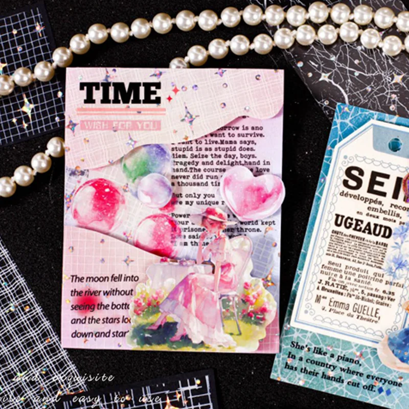 Малярная лента Mr. Paper Line Crack, 1 рулон, красочная лента со звездным небом, домашний справочник, мобильное украшение «сделай сам», подарки для друзей